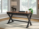 Hoover Furniture Outlet - Ashley Furniture - Wildenauer 60" Home Office Desk - Home Office Desk - H664-34